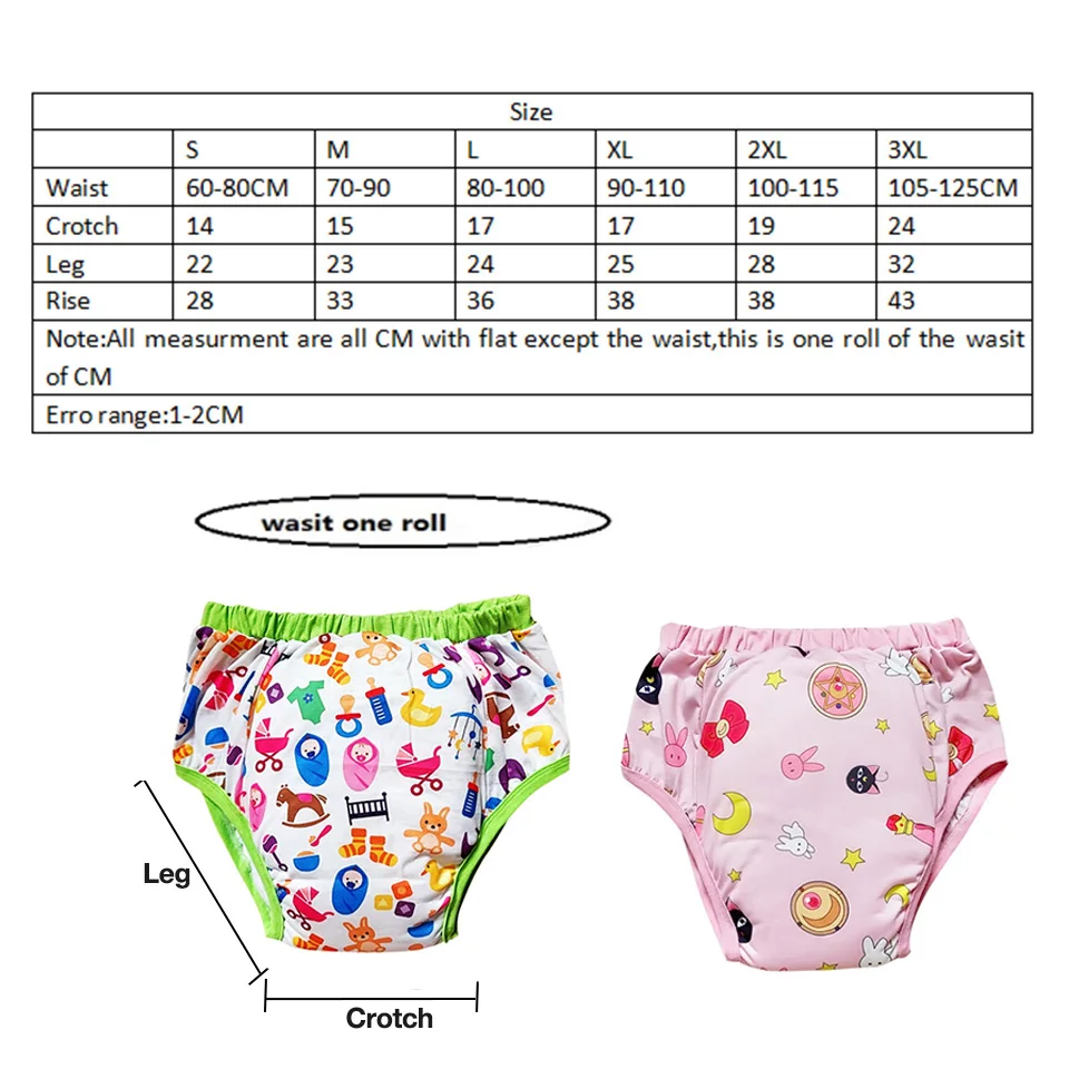 2pcs Purple Candy Pumpkin printed bodysuit with foot /adult onesie/ Waterproof Cotton Adult Training Pants Reusable ddlg diaper