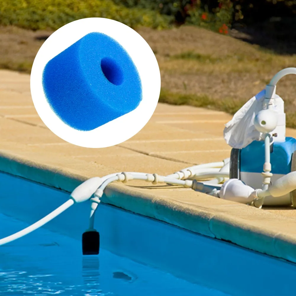 Filtre éponge en mousse pour piscine, nettoyeur de biomousse réutilisable, cartouche d'eau de type Intex l's, outil de livres, accessoires