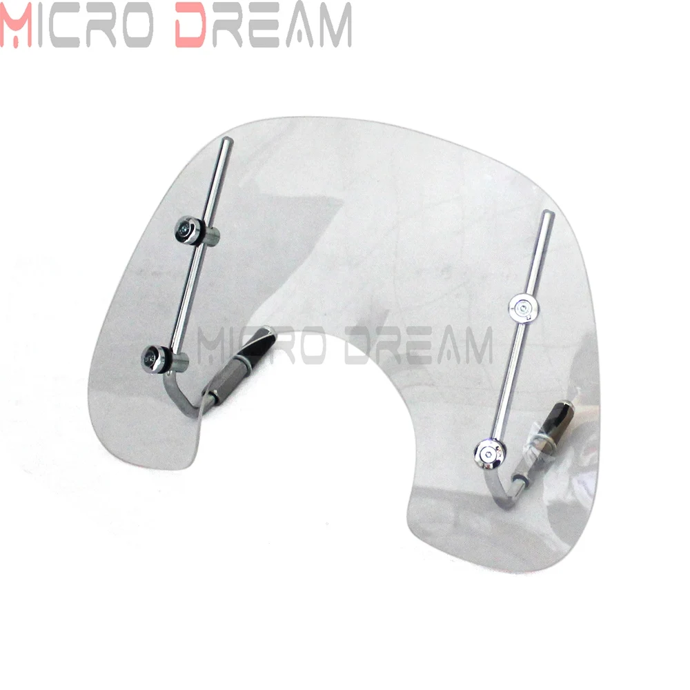 Scooter Clear Windscreen Front Windshield Spoiler Air Deflector w/ Mount Bracket For LX150 LX50 LX 50 Reduce Wind Speed Airflow