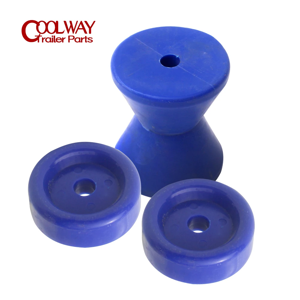 Winch Post Boat Trailer Bow Stop Roller Material Blue PE Shaft Parts Accessories