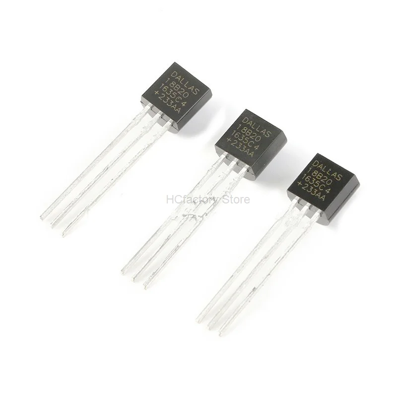 

Original Electronic chip with temperature sensor, DS18B20 to 92 18B20 chips, IC 18b20, DIY, 5 / batch Wholesale