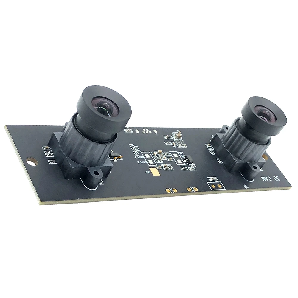 Non Distortion HD Flexible Synchronization Stereo Webcam MJPEG 30FPS USB Camera Module for 3D Video VR Virtual Reality