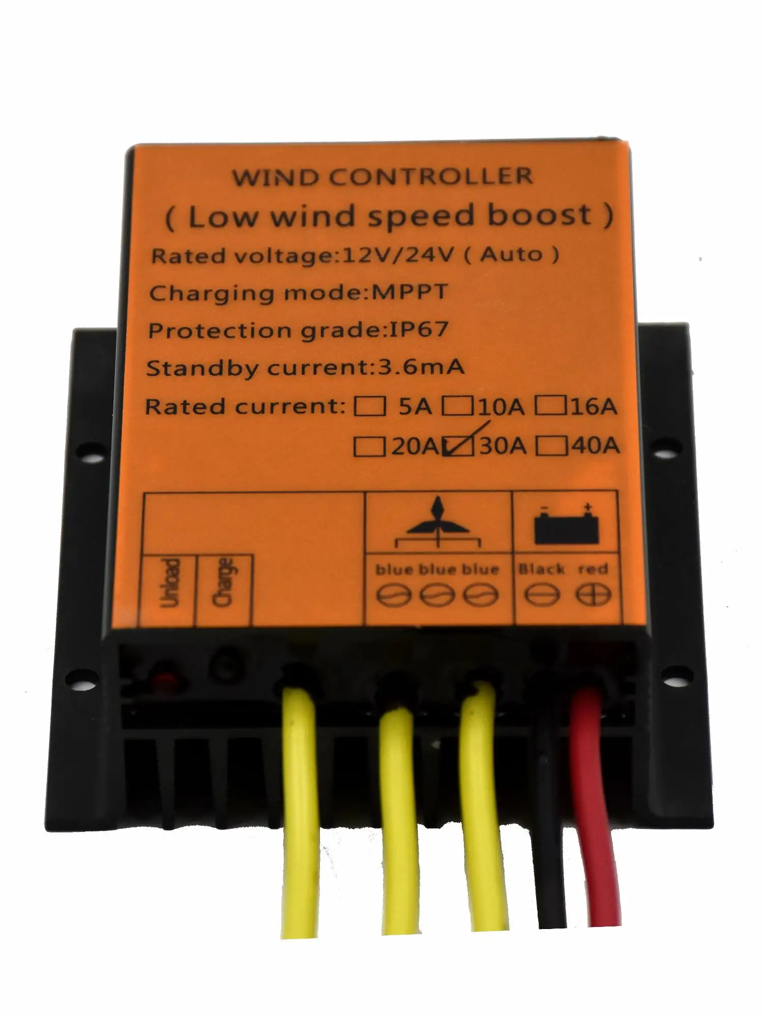 BOOST/MPPT Wind Charge Controller 100W 200W 300W 400W 500W 600W 720W 10A/16A/20A/30A 12V/24V For Wind Turbine Waterproof