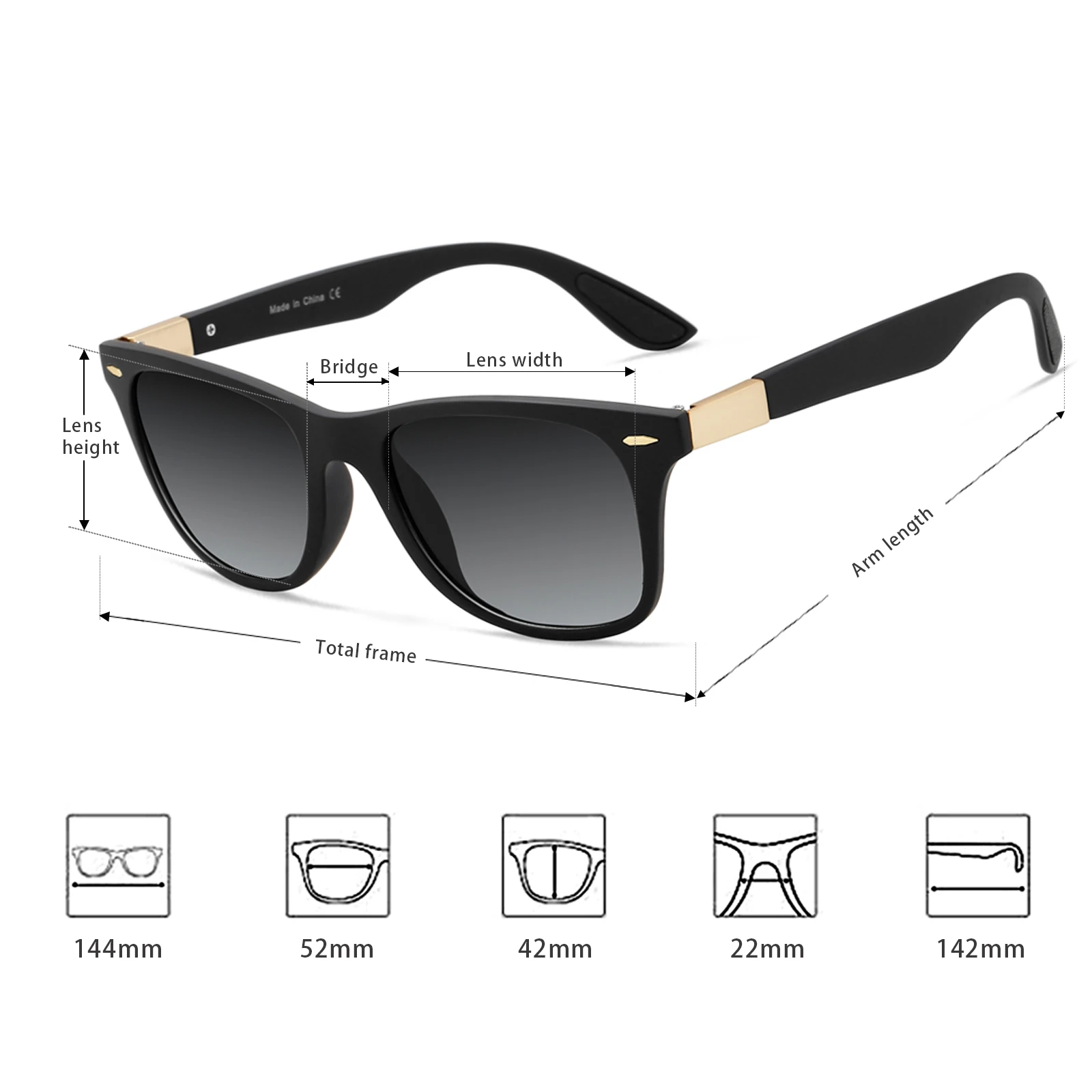 VEITHDIA Kính Mát Gradient Photochromic Phân Cực Unisex Tròng Tráng Gương Vintage Ngày Đêm Kép Kính Chống Nắng Dành Cho Nam Nữ 7029