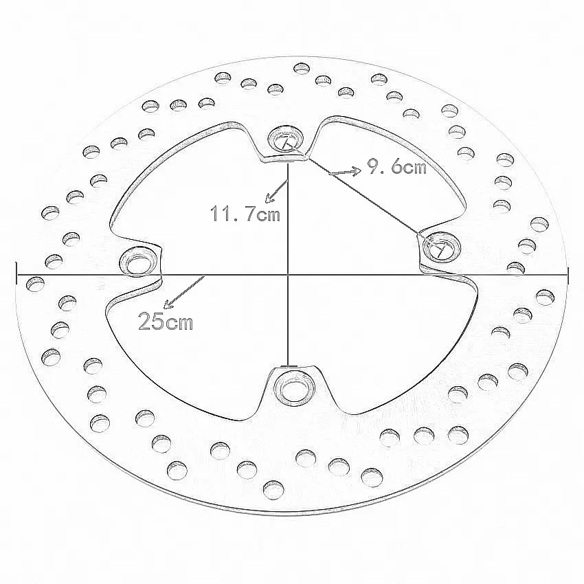 

Motorcycle Rear Brake Discs Rotors For Suzuki AN650 Burgman 650 2001 2002 2003 OEM:69211-10G00 Durable Motorcycles Accessories