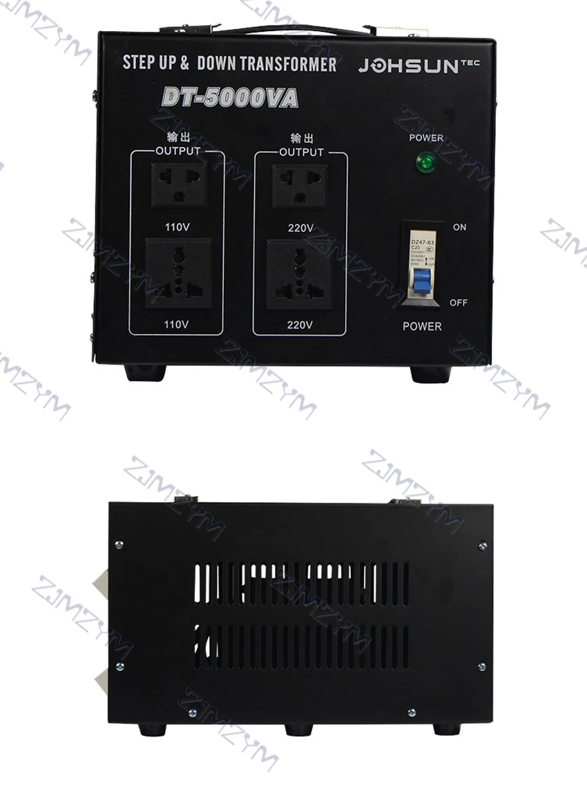 220V-110V 5000VA Step up& down transformer Heavy Duty Voltage Regulator Converter Power Transformer 110V-220V Converter