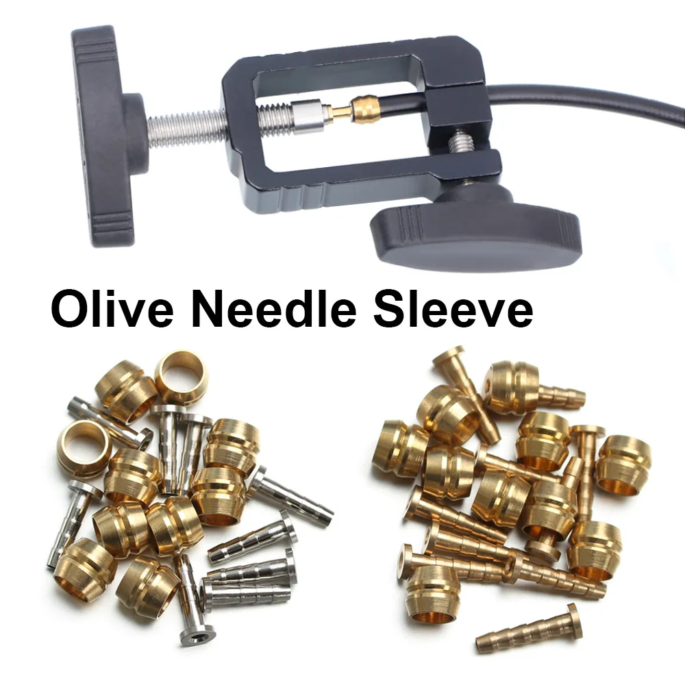 10 Sets Original Olive Needle Sleeve Connector Insert Hydraulic Disc Brake Oil Tube Hose For BH59 BH90 Bicycle Alloy Accessories