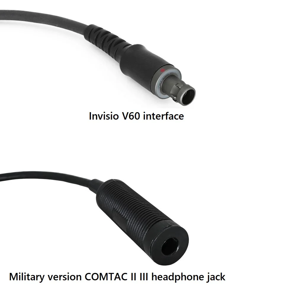 TAC-SKY V60 to COMTAC Adapter Cable Compatible with Invisio V60 and Military Version COMTAC I II III Headset