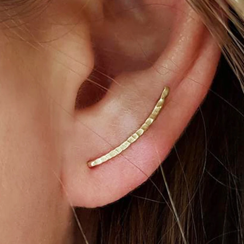 

Серьги-каффы женские из серебра 925 пробы, ручная работа