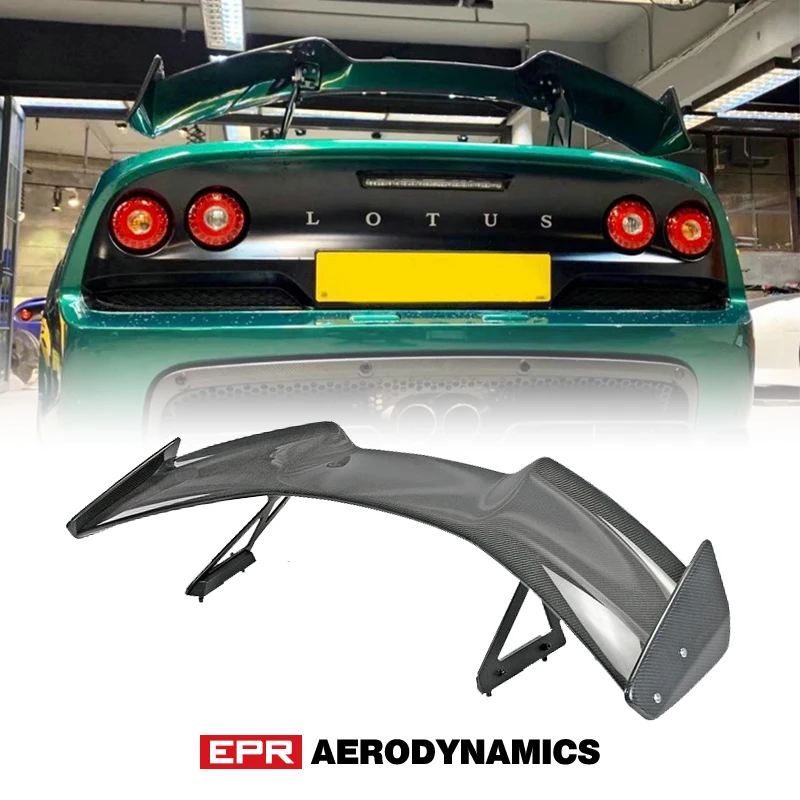 For Lotus Exige S3 V6 Cup 380 Sport Style Rear Wing Carbon Fiber Rear Spoiler Glossy Fibre Finish Trunk Wing Tuning Accessories