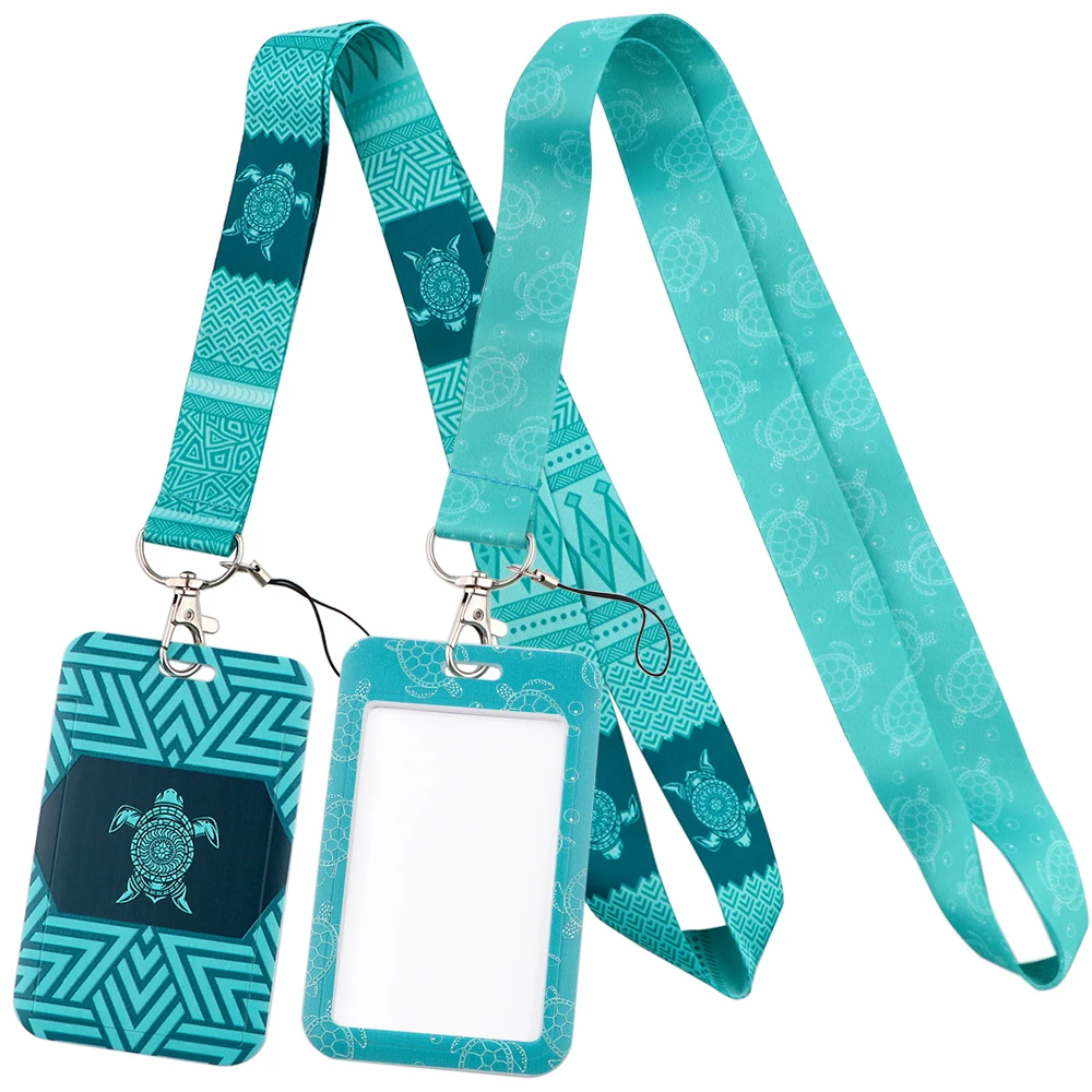 JF1256 Sea Turtle Animal Lanyard Keychain Lanyards for Keys Badge ID Cell Phone Rope Neck Straps Accessories Gifts