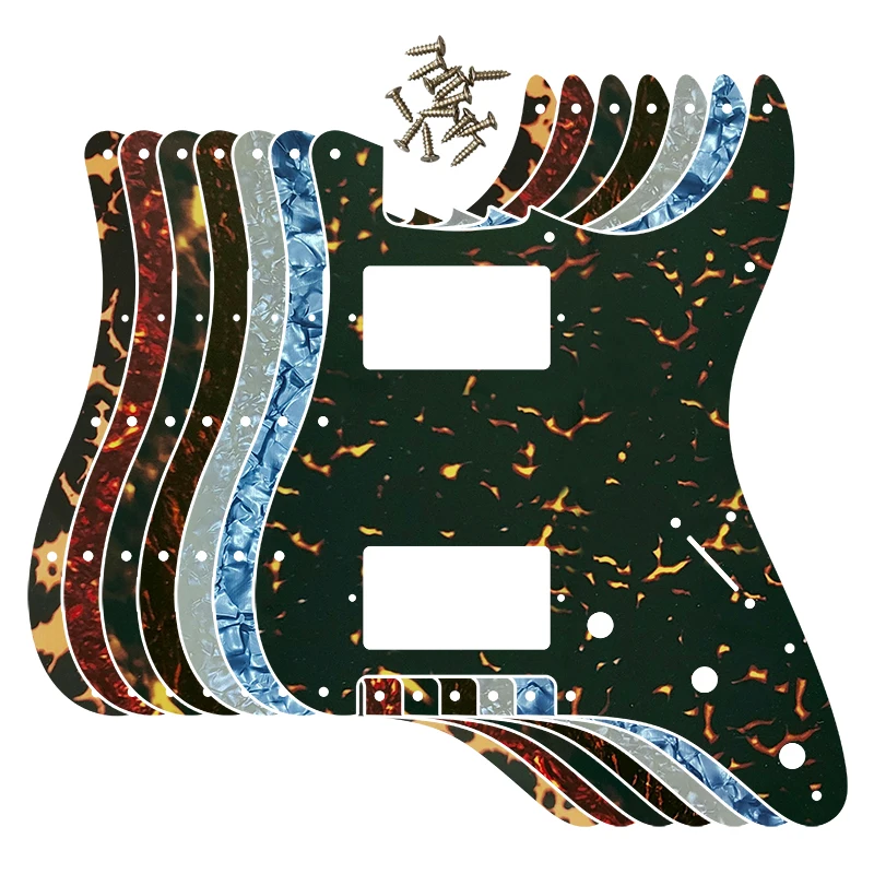 

Quality Electric Guitar Pickguard - For US 11 Holes Scratch Plate HH PAF Humbucker Coil For USA\ Mexico Fd Strat Guitar Parts