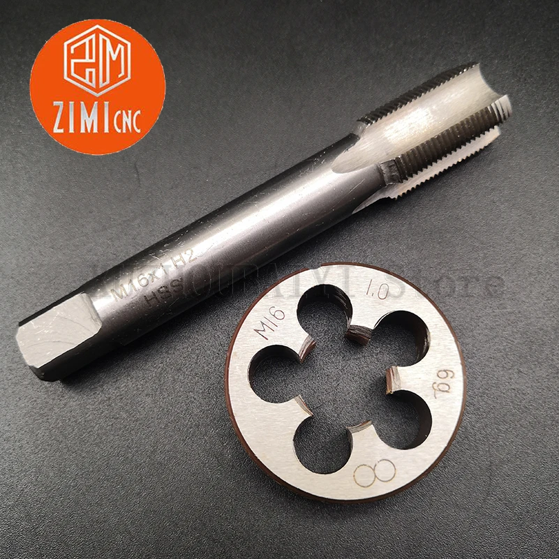 M35 Diameter Benang Standar Mesin Tekan Bulat Die Set Alat Manual HSS 1.0 1.25 1.5 1.75 Lapangan Menekan Bulat Menekan mati