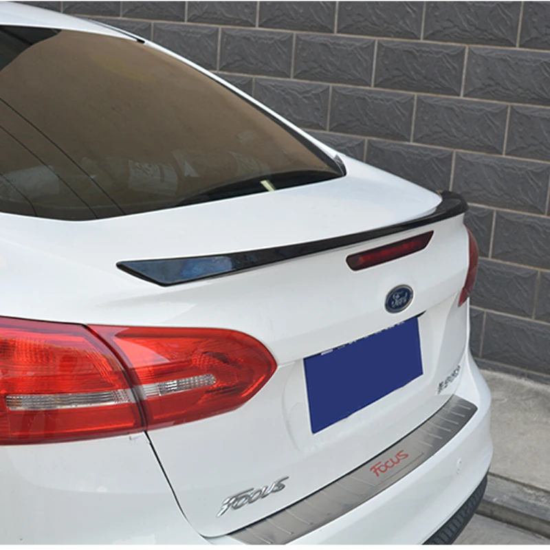 for ford focus spoiler2015-2017 High Quality ABS Material Car Rear Wing Primer Color Rear Spoiler for ford focus 2017+