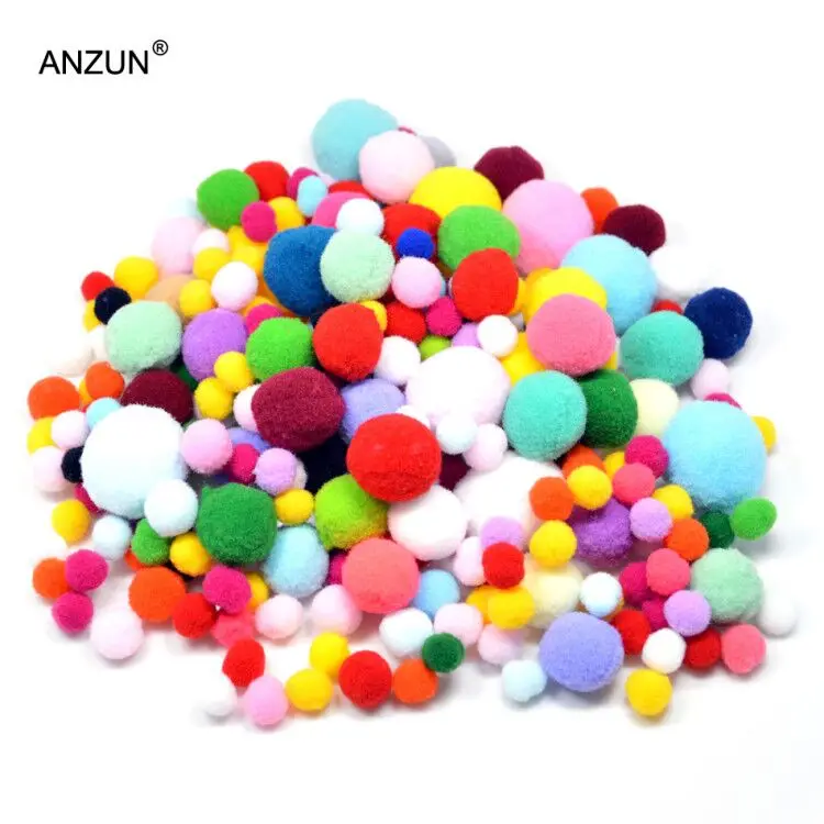 10-35mm 100-400pcs mixed color pompon balls Home Decorative Flower Crafts diy Toy accessories Head wreaths Garment accessories