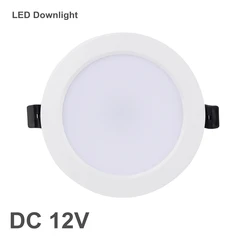 DC 12 V Led Downlight 3W 6W 9W 12W 15W 18W 36W LED incasso a soffitto griglia in lega di alluminio lampada rotonda Spot per 12 volt