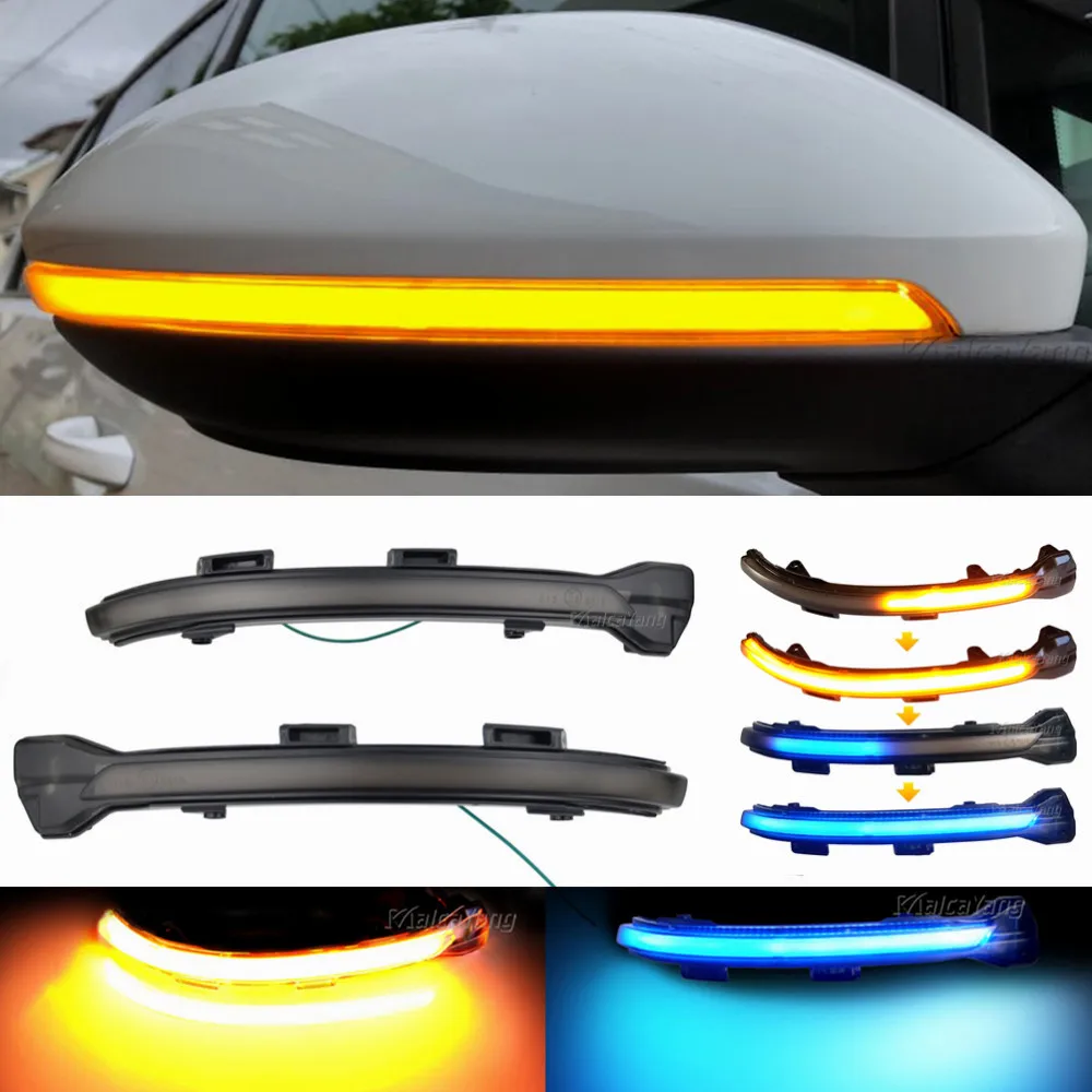 Dynamic Turn Signal Led Rearview Mirror Indicator Light For-Vw Golf Mk7 7.5 7 Gti R Gtd