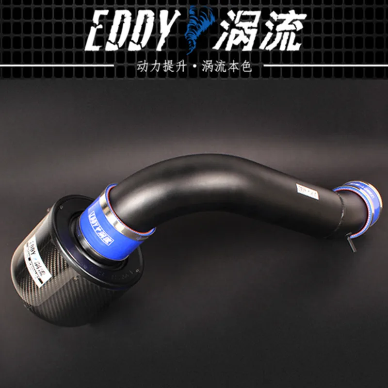 EDDY Intake System Air Intake Pipe & Carbon Fiber Air Filter for Audi A3 1.4T 2014-2019 / 1.8T 2.0T 2014-2016 / 2.0T 2017-2020