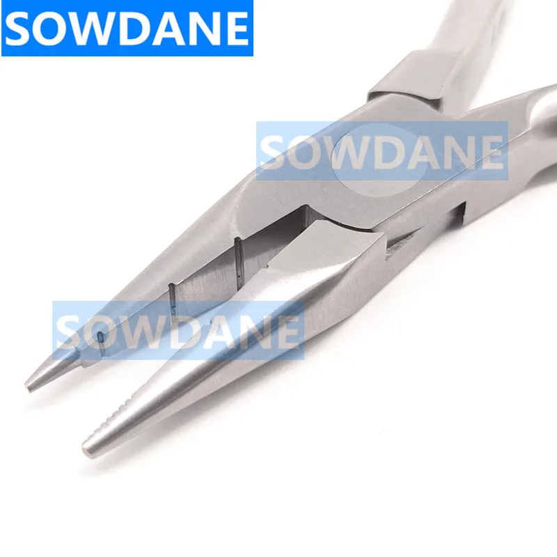 Dental ortodontyczne szczypce do gięcia i zamykania pętli na druty zapalniczki rowki szczypce do formowania pętli Tweed Loop Form Tool