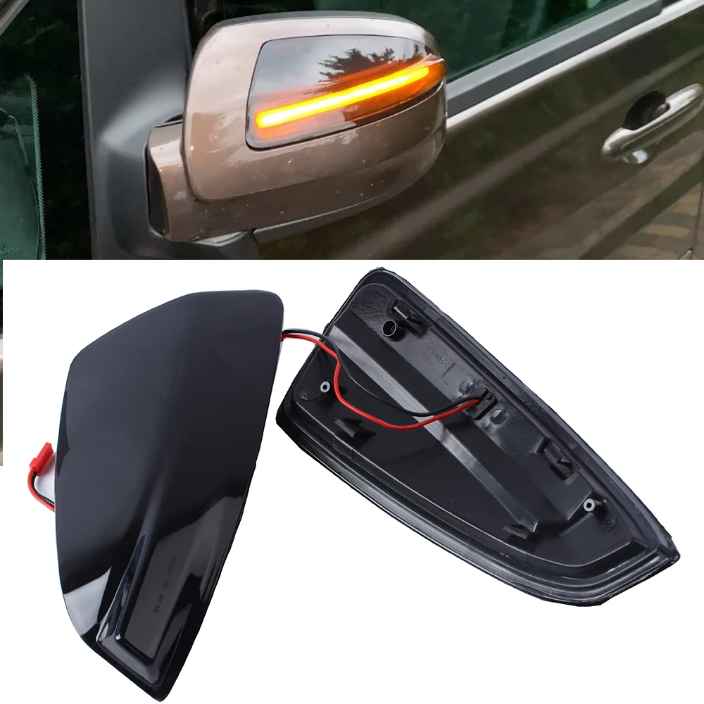 

For Benz C Class W204 S204 07-14 Viano Vito Bus W639 W164 ML300 350 Smoked LED Dynamic Side Mirror Indicator Sequential Light