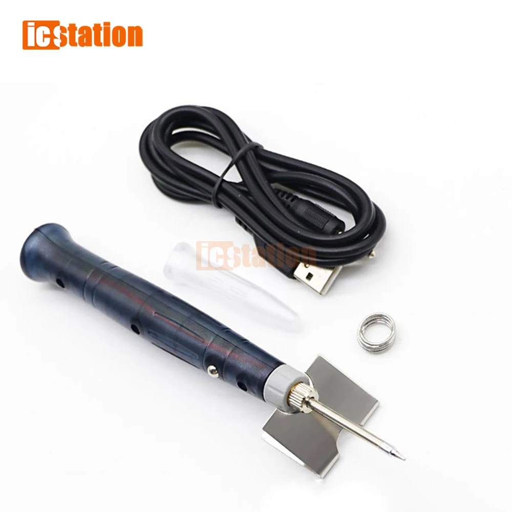 Portable USB Soldering Iron Pen 5V 8W Mini Tip Button Switch Electric Powered Soldering Station Welding Equipment Tools