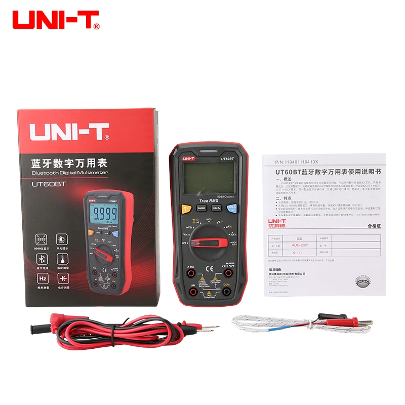 UNI-T Smart  Digital Multimeter UT60S UT60BT 1000V AC DC Voltmeter Ammeter True RMS Capacitor Temperature Tester multimeter