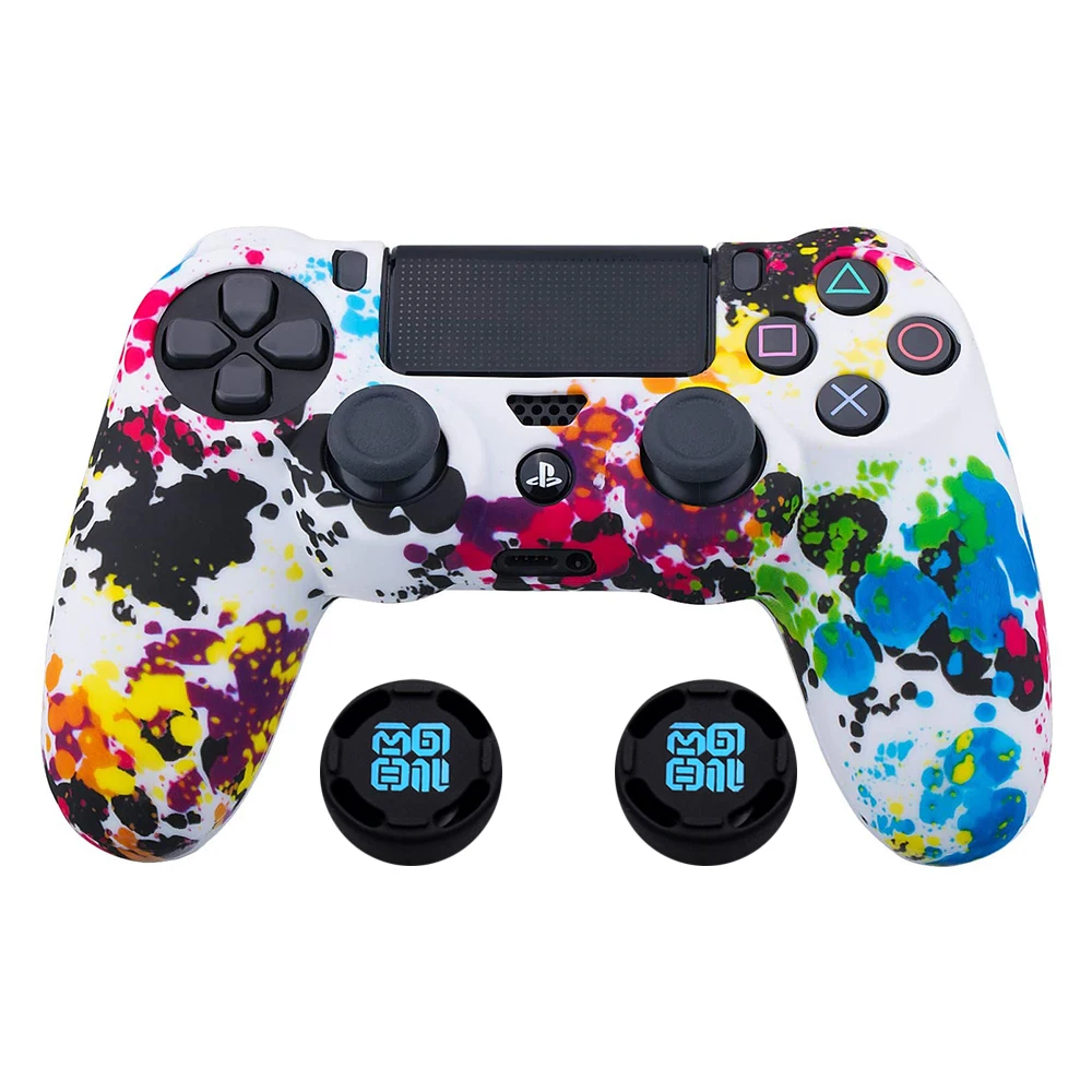 Ochronny miękki gumowy silikonowy Joystick Gamepad skórzany pokrowiec etui uchwyt na kciuki Cap dla Ps4 / Pro/slim Controller akcesoria