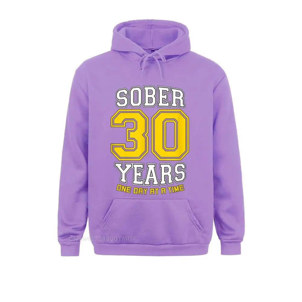 30 Years Sober - AA Sobriety Thirtieth Anniversary T-Shirt Newest Long Sleeve Hip Hop Sweatshirts Women's Hoodies Clothes Fall