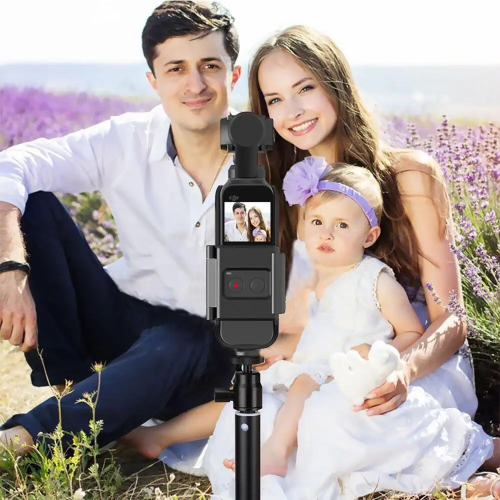 PULUZ PU380 Mở Rộng Nhà Ở Cho Máy Bay DJI Osmo Bỏ Túi Túi Máy Ảnh Cố Định Chụp Ảnh Mở Rộng Phụ Kiện Cho Motovlog Mũ Bảo Hiểm