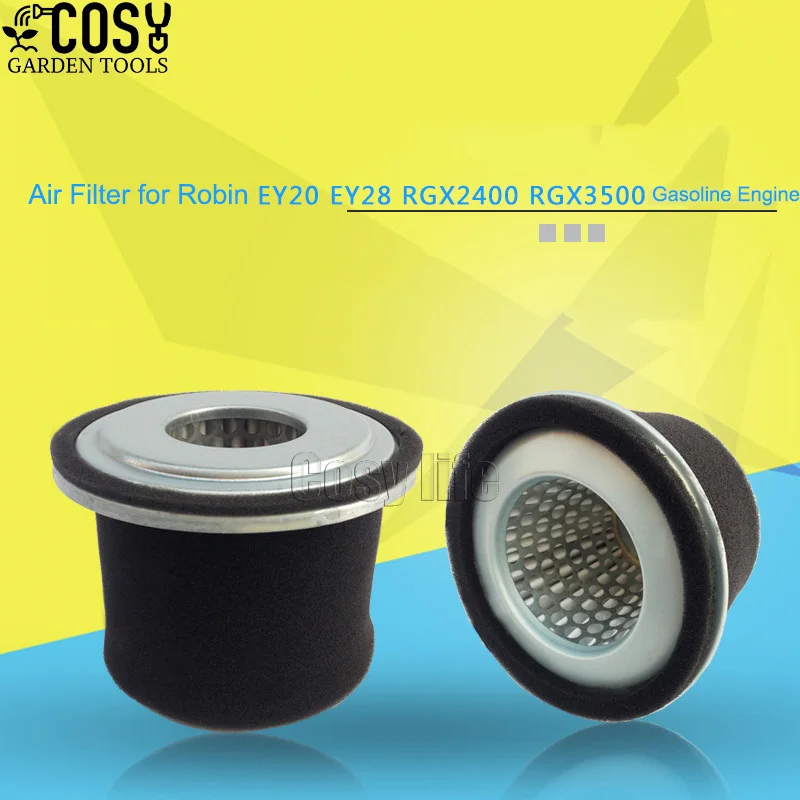 2PCS Air Filter for Robin Subaru EY20 EI-185 EY28 EH25-2 Gasoline Engine Motor Rammer air cleaner Replacement