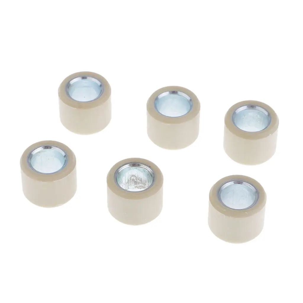 6 Pieces Variator Rollers Roller Weights 6.5g 16x13 For GY6 50CC 80CC Engine Scooter Variator Roller Weights