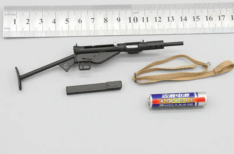 UD9005 1/6th WWII British Army Locomotive Courier Plastic Sten Gun Model for 12