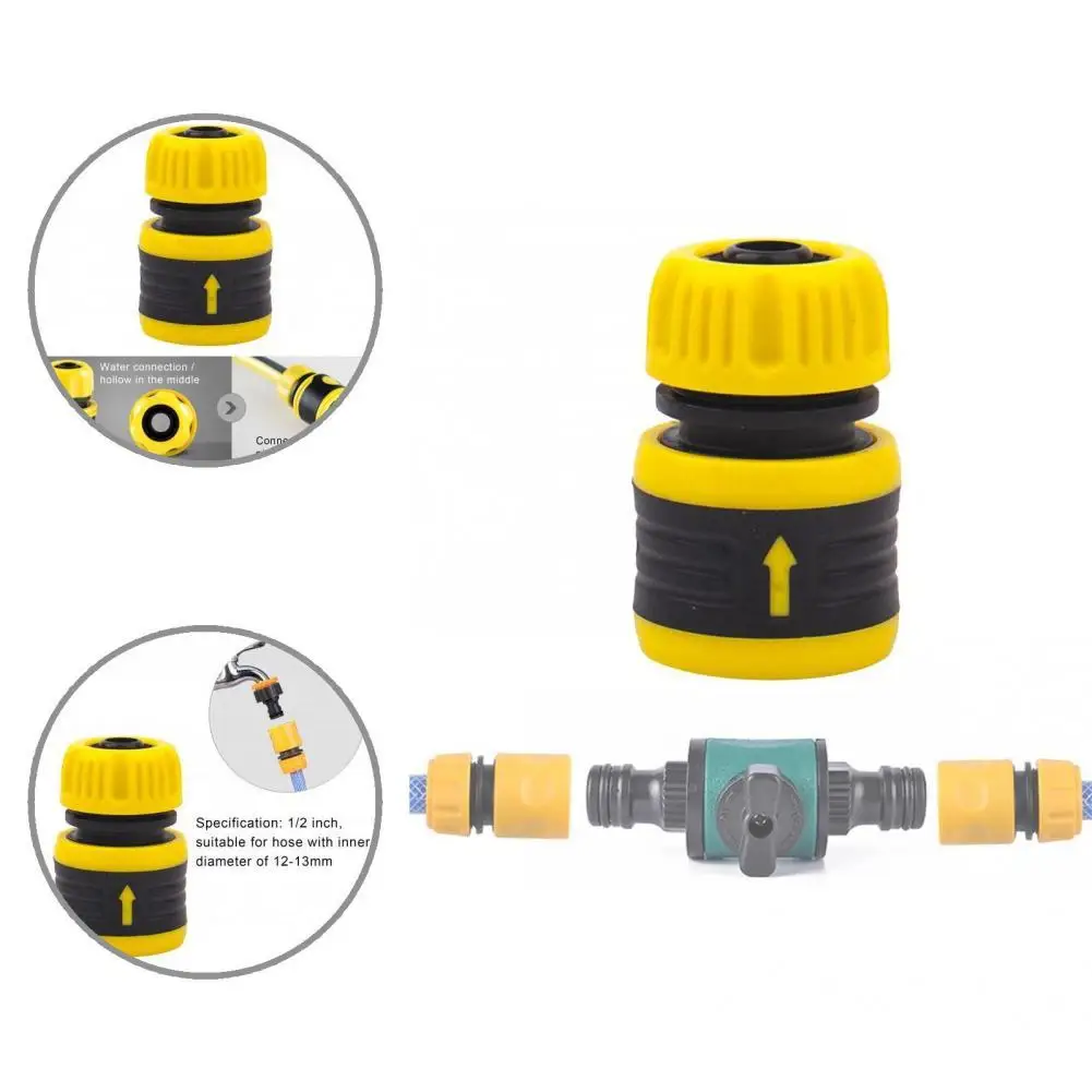 Leak-Proof  Sturdy Threaded Tap Hose End Connector Reliable Operation Pipe Connector Impact Resistant   for Plants Watering