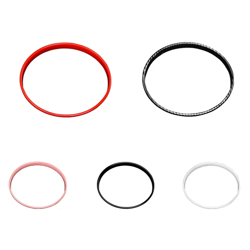 1PC Central Control Car Navigation Ring Decoration Trim Cover For MINI Cooper F54 F55 F56 F57 Styling Auto Accessories Red