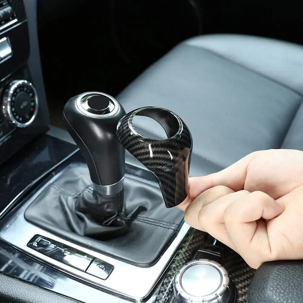 

5 Styles ABS Car Gear Shift Head Trim Sticker For Mercedes Benz C Class W204 E W212 GLK X204 CLS W218 A G Class
