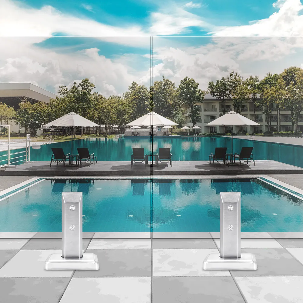 304 Aço Inoxidável Piscina Cerca Braçadeira, Painel De Vidro, Escada Suporte, Spigot Balaustrada, Piso Deck Mount Suporte, Redondo ou Quadrado