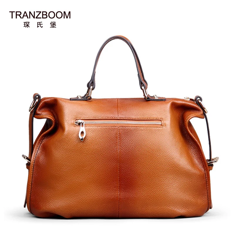 New Women Genuine Leather Bags Real Cowhide Luxury Handbags Designer Brand Leather Tote Fashion Retro Shoulder Bags