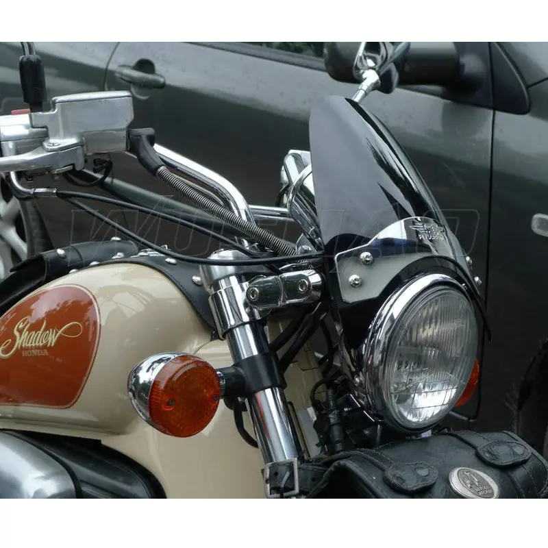 Windshield Windscreen For 1996 - 2014 Honda Shadow ACE Spirit  RS VT 1100 750 C C2 VT1100 VT750 VT750RS Front Fork Screen