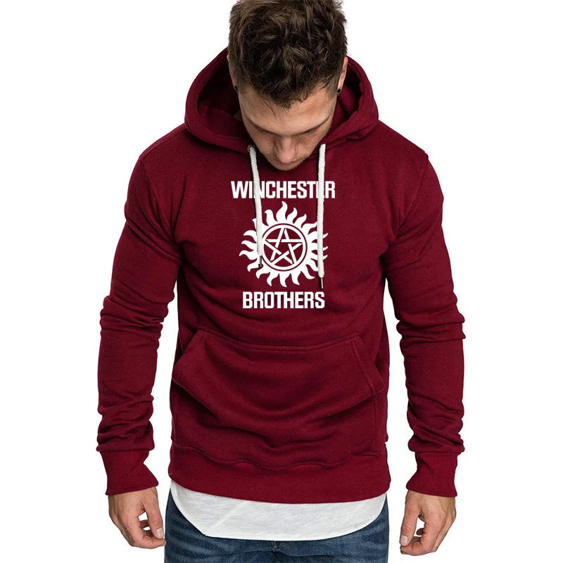 

2020 new spring autumn Supernatural Hoodie Men Winchester Bros Mens Hoodies high quality Cotton Casual Men's Hoody