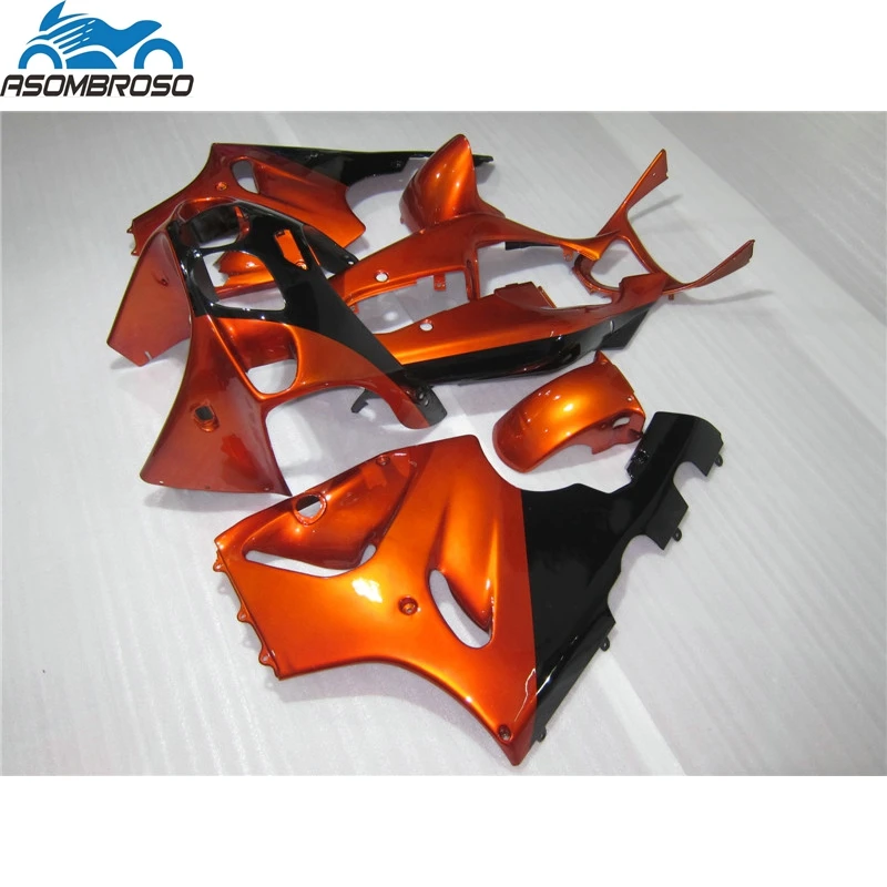 

Top Selling Motorcycle for Kawasaki Ninja ZX7R fairing kit 1996-2003 orange black fairing set zx7r 96 97 98 99 00 01 02 03 HX33