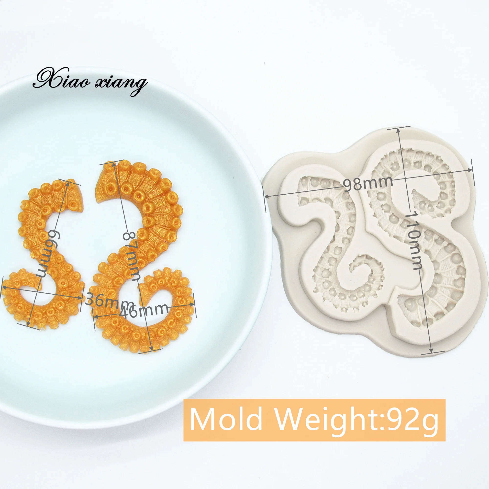 3D Tentacles Octopus  Silicone Resin Molds Kitchen Baking Tools Cake Chocolate Lace Decoration DIY Pastry Dessert Fondant Mould