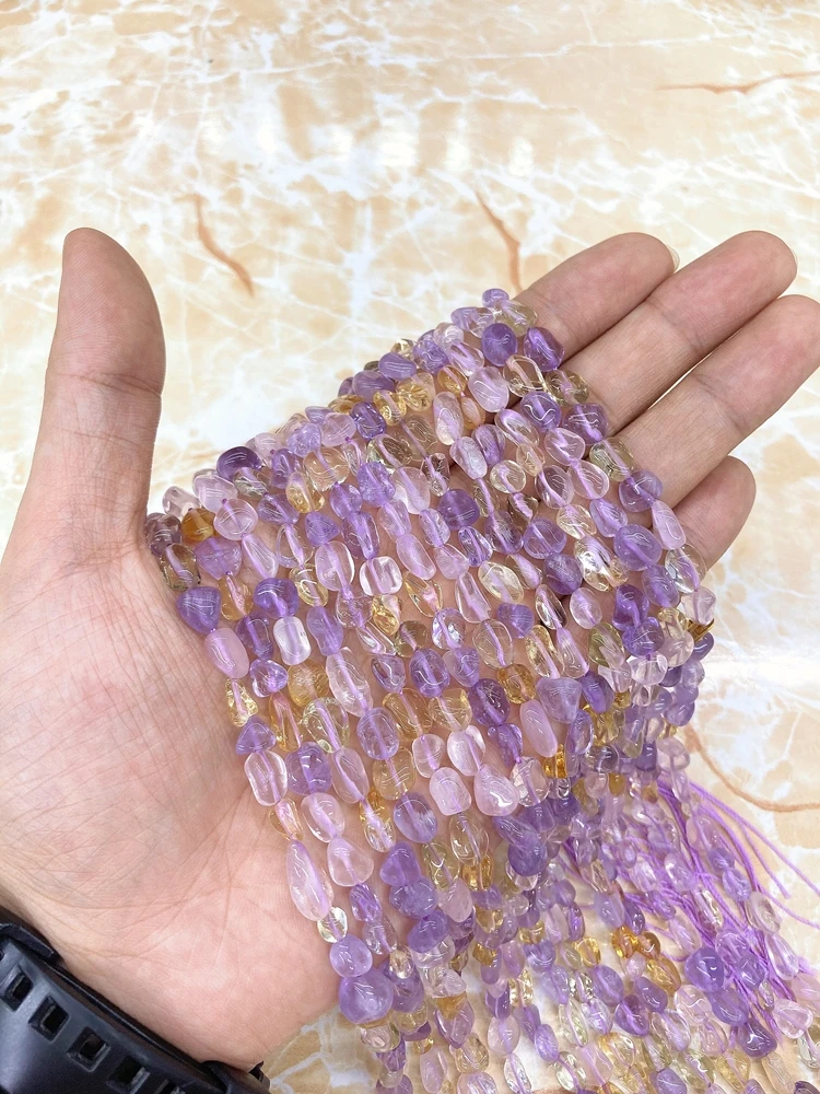 6-8mm Irregular Natural Amethyst Garnet Kunzite Labradorite Rose Quartz Chip Stone Beads For Jewelry Making Bracelets Necklace