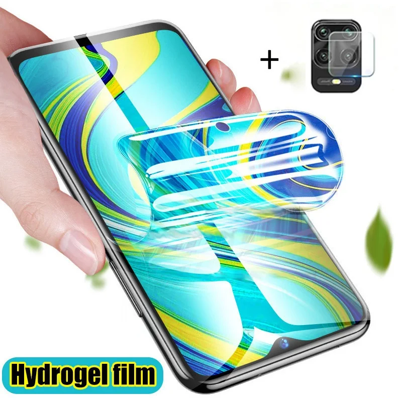 Hydrogel Film + Camera Glass for Redmi Note 9s Xiaomi 9s 9C 9i Screen Protector Note9s 9pro Max xiomi note 9 s Hidrogel Redmi 9s