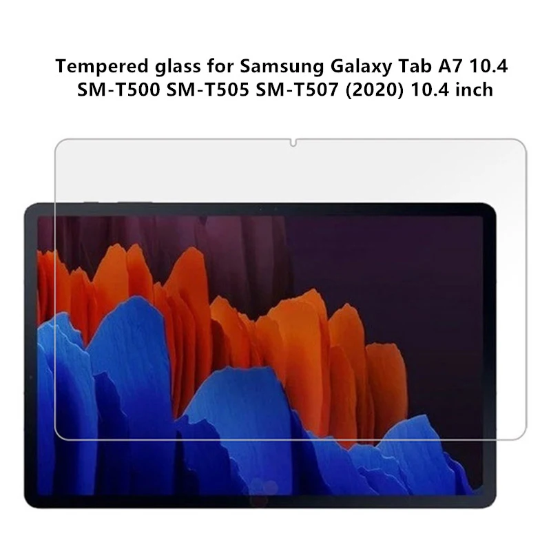 For Samsung Galaxy Tab A7 10.4 inch T500 T505 2020 Tempered Glass Screen Protector for SM-T500 SM-T505 SM-T507 Tablet Film Guard