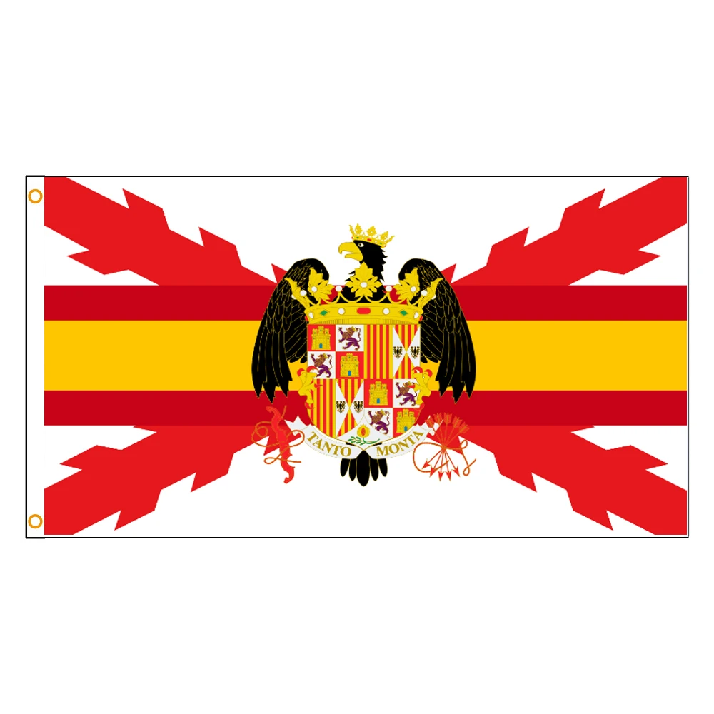 3X5FTS Burgundowy Krzyż San Andrés Aguila de los Reyes Católicos Flaga