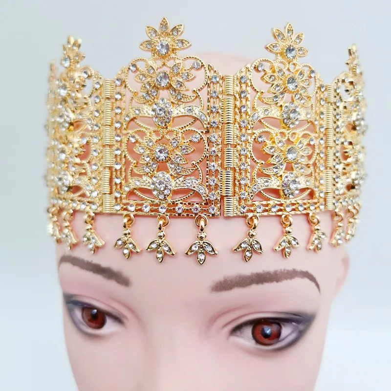 

Arab-style headchain, crystal inlaid, elegant design, elegant fashion style, lady's birthday wedding ornaments