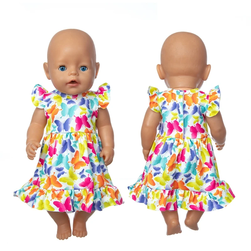 

Colorful Dress Doll Clothes Fit 17 inch 43cm Doll Clothes Born Baby Suit For Baby Birthday Festival Gift