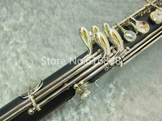 New JUPITER JBC1000N Silver Plated Keys Bass Clarinet Bb Tune Clarinet High Quality Bakelite Instrument With Case Free Shipping