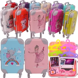 The Latest Doll Luggage For 11.8 Inch Barbie Clothes,18 Inch Girl,Born Baby 43 Cm,Nenuco,Our Generation,Paola Reina,Nancy,