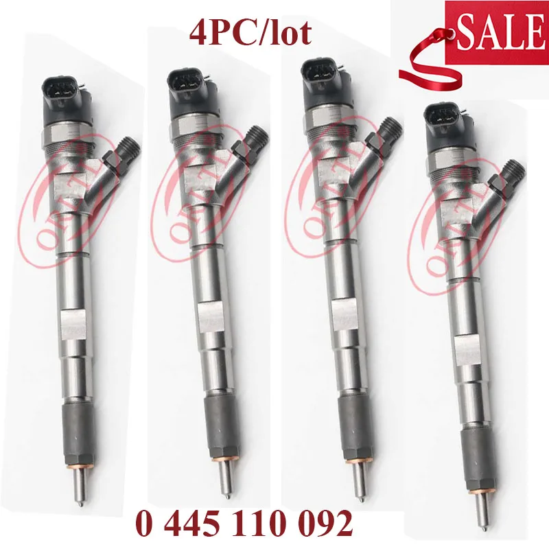 4pc 0445110092  33800-4A000 0 445 110 092 0 445 110 091 0 986 435 154 Common Rail Sprayer Injector For HUYNDAI